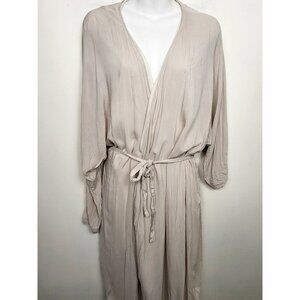 Listicle beige lightweight robe / dress. Size small